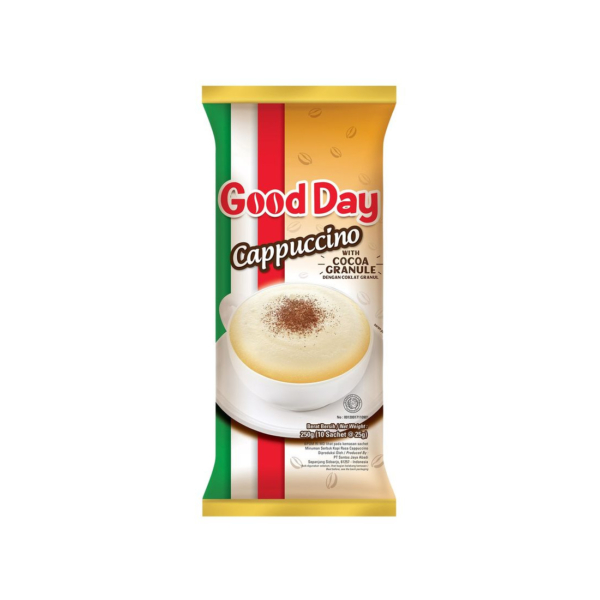Cappuccino W/Coklat Granul 10X25g Good Day Kopi Instant