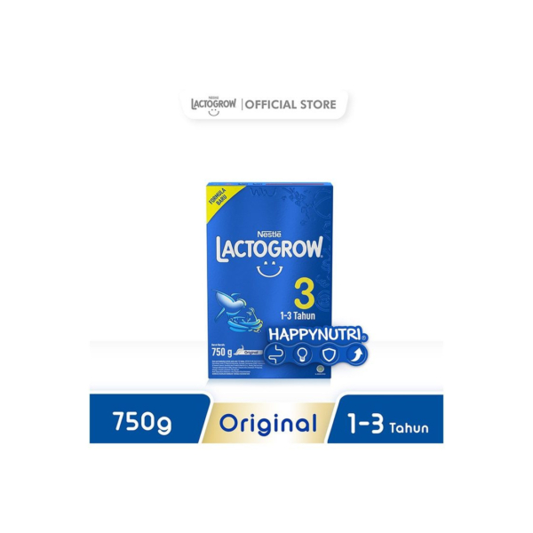Lactogrow 3 Dha + Prebio 1 750G Susu Pertumbuhan