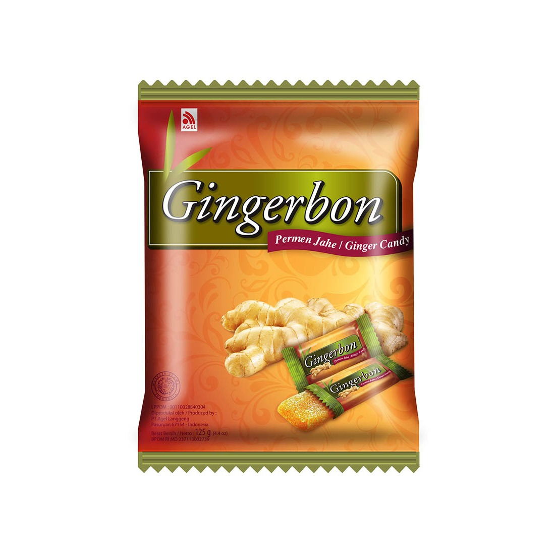 Gingerbon 125G Permen Jahe