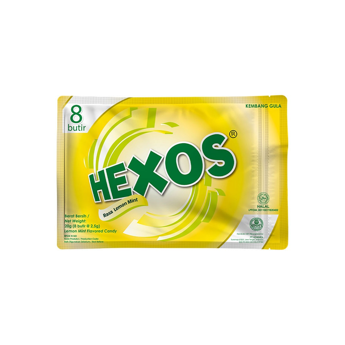 Hexos 8X2.5 G Candy Lemon Mint