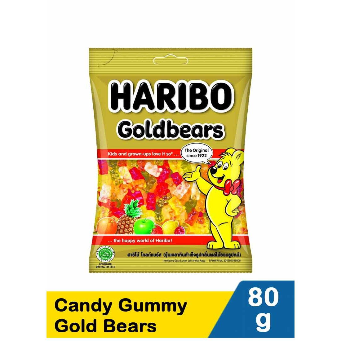 Haribo 80G Candy Gummy Gold Bears