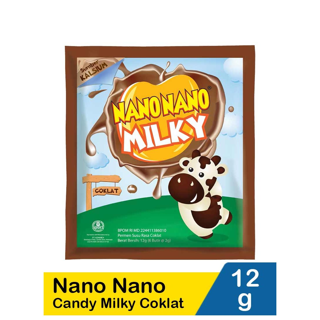 Nano Nano 12G Candy Milky Coklat