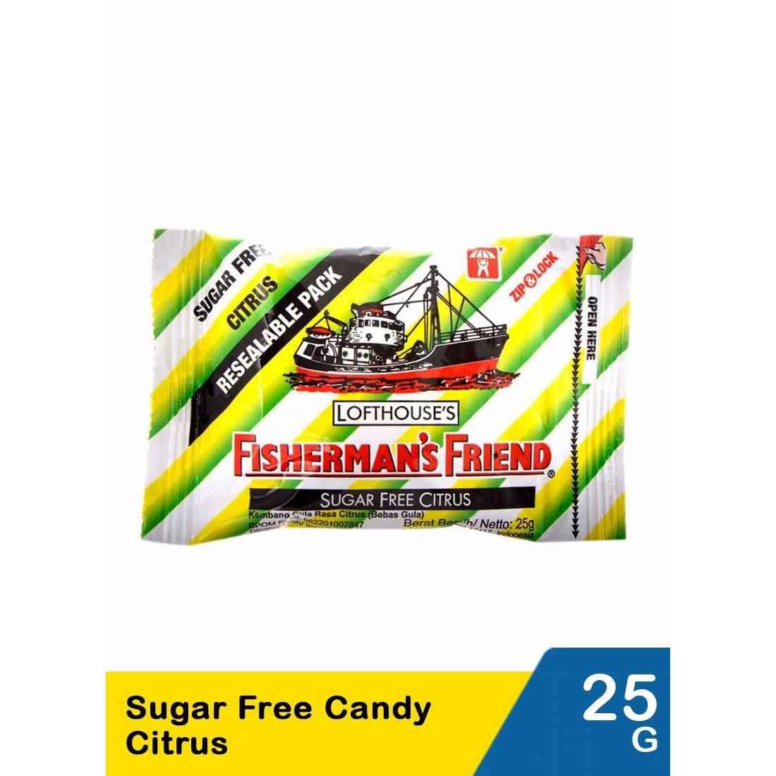 Fishermans 25G Candy Sugar Free Citrus