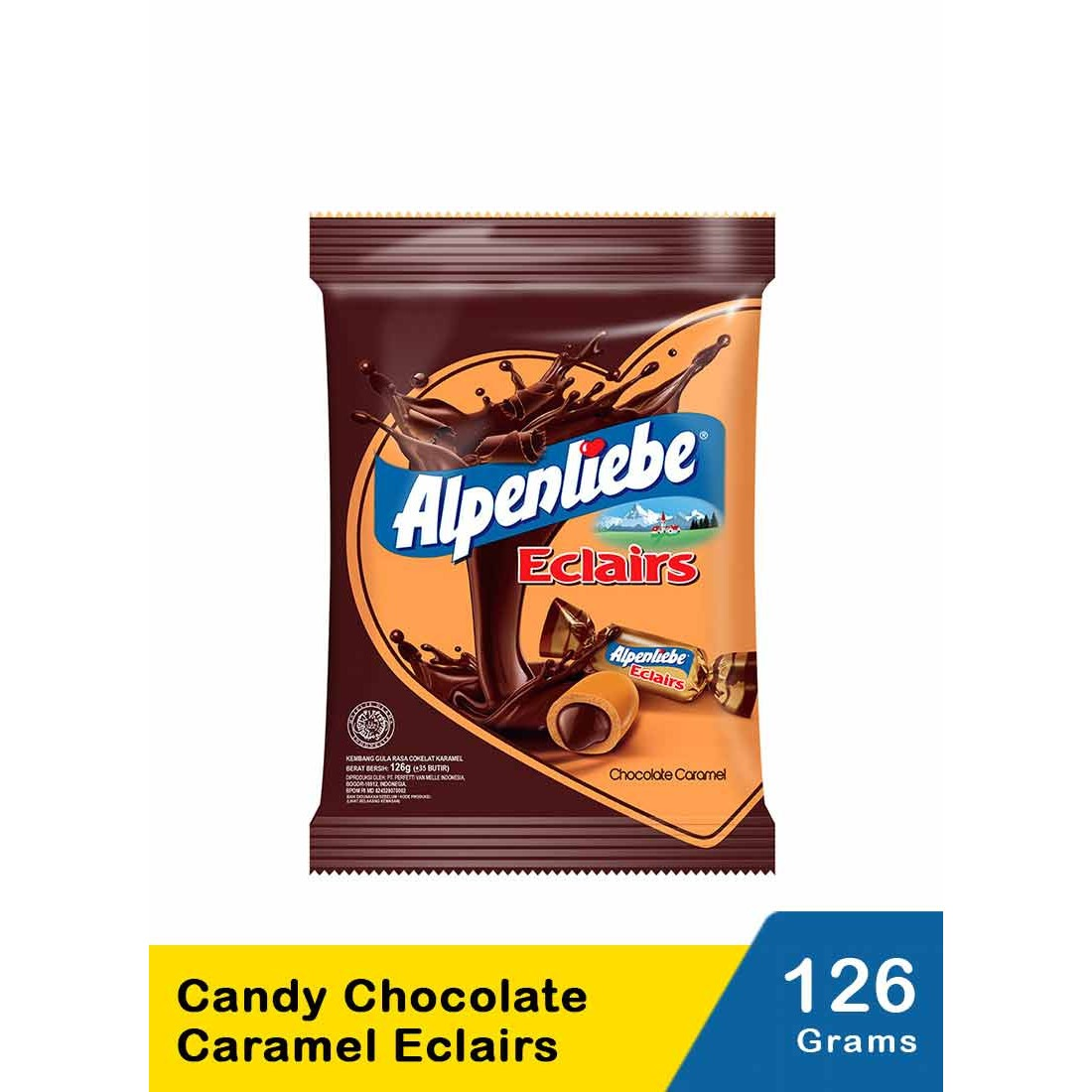 Alpenliebe 126G Candy Chocolate Caramel Eclairs