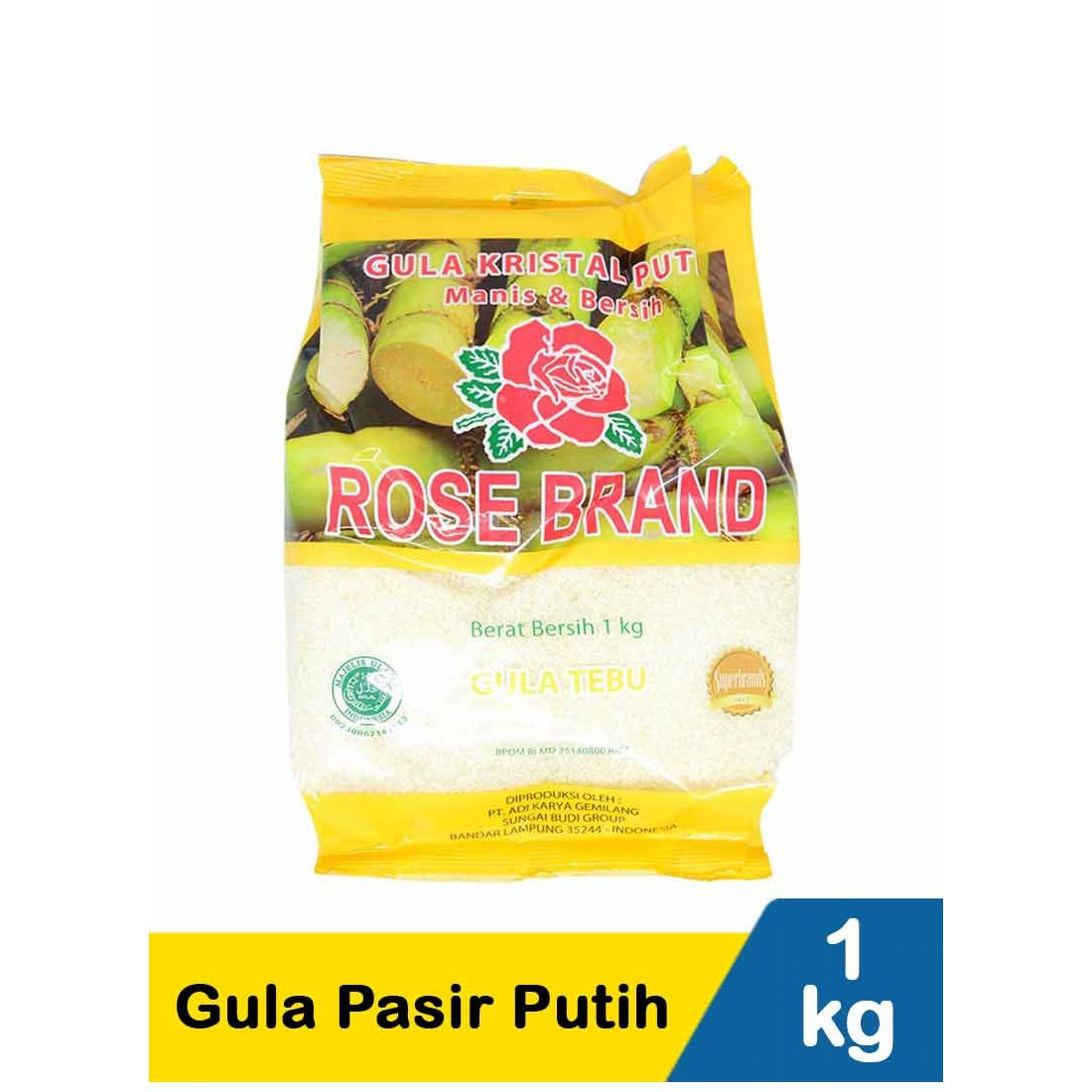 Rose Brand 1Kg Gula Pasir Kuning