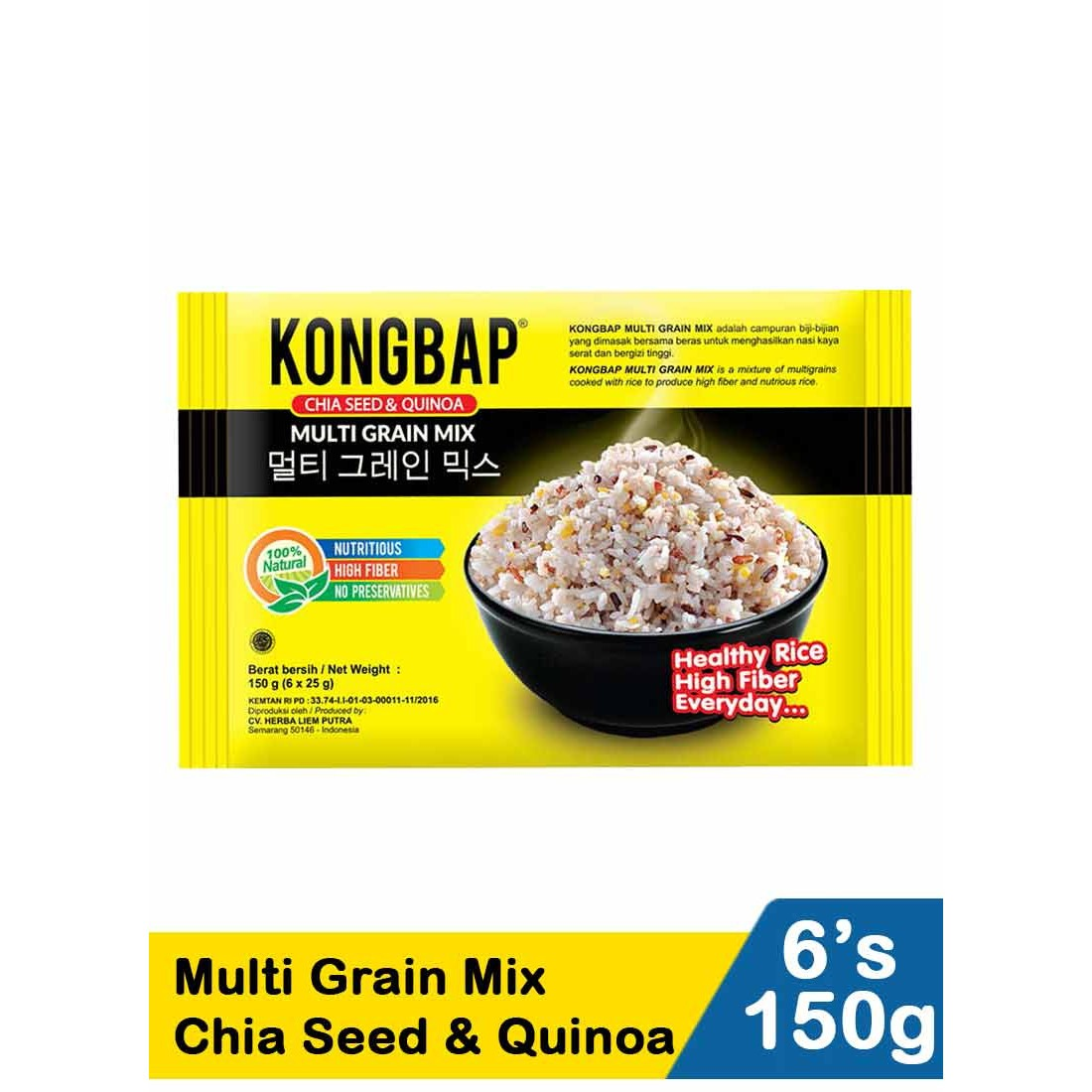 Kongbap 150g Multi Grain Mix Chia Seed And Quinoa
