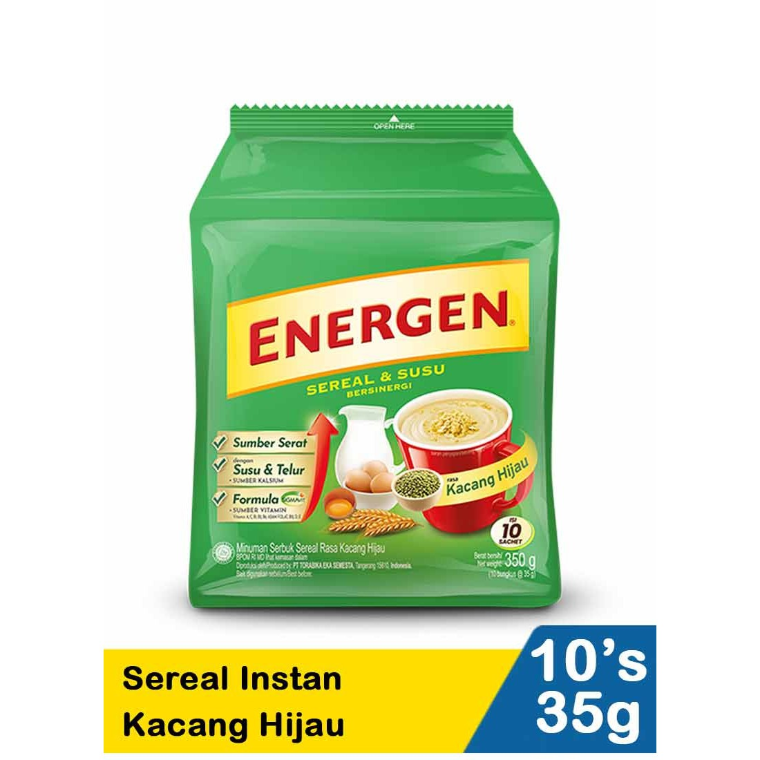 Energen 10X35G Cereal Instant Kacang Hijau