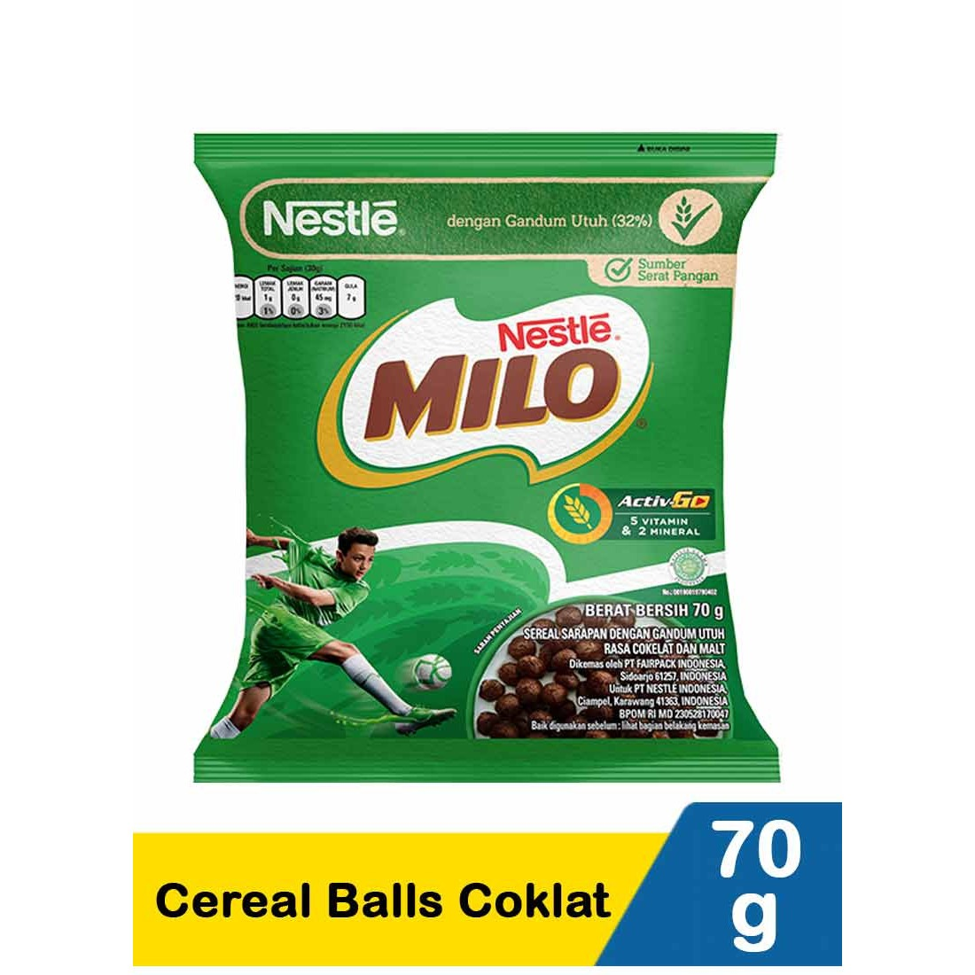Milo 70G Cereal Balls Coklat
