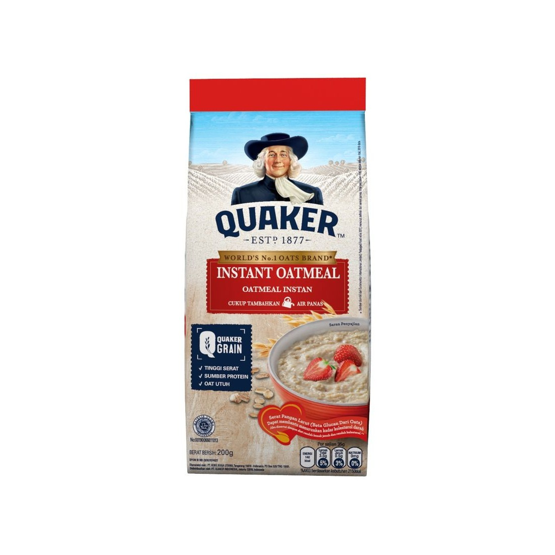 Quaker 200G Instant Oatmeal (Reff) Merah