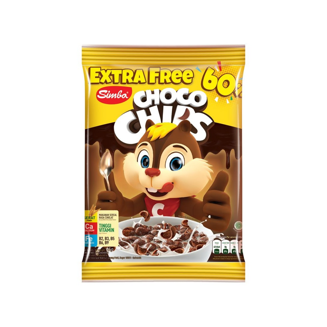 Simba 55G Cereal Choco Chips Cokelat