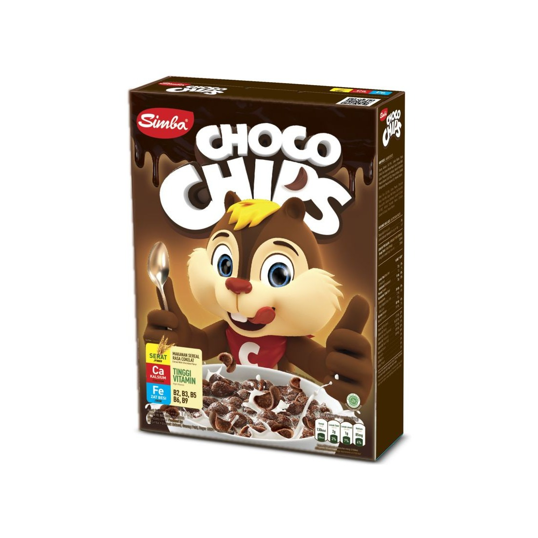 Simba 170G Cereal Choco Chips Coklat