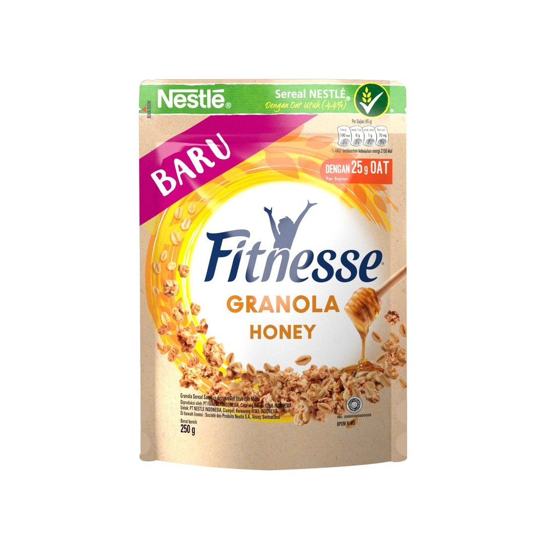 Nestle 250G Fitnesse Granola Honey