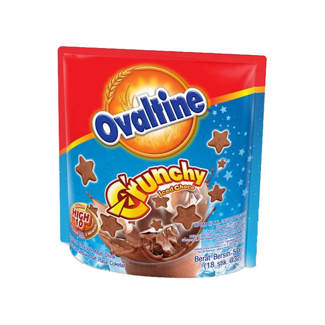 Ovaltine 18x32g Crunchy Chocolate Malt Drink
