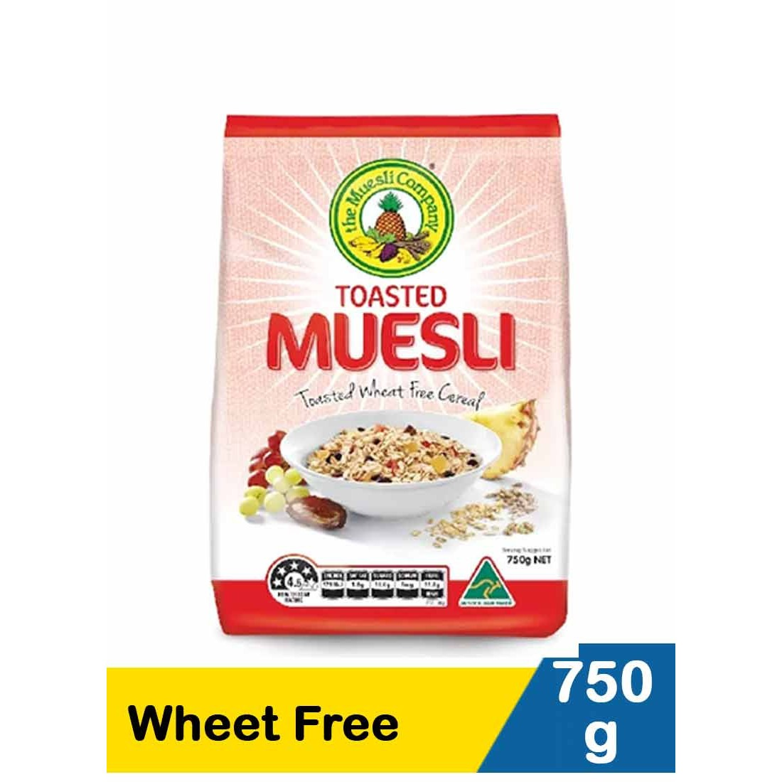 Toasted Muesli 750g Wheat Free