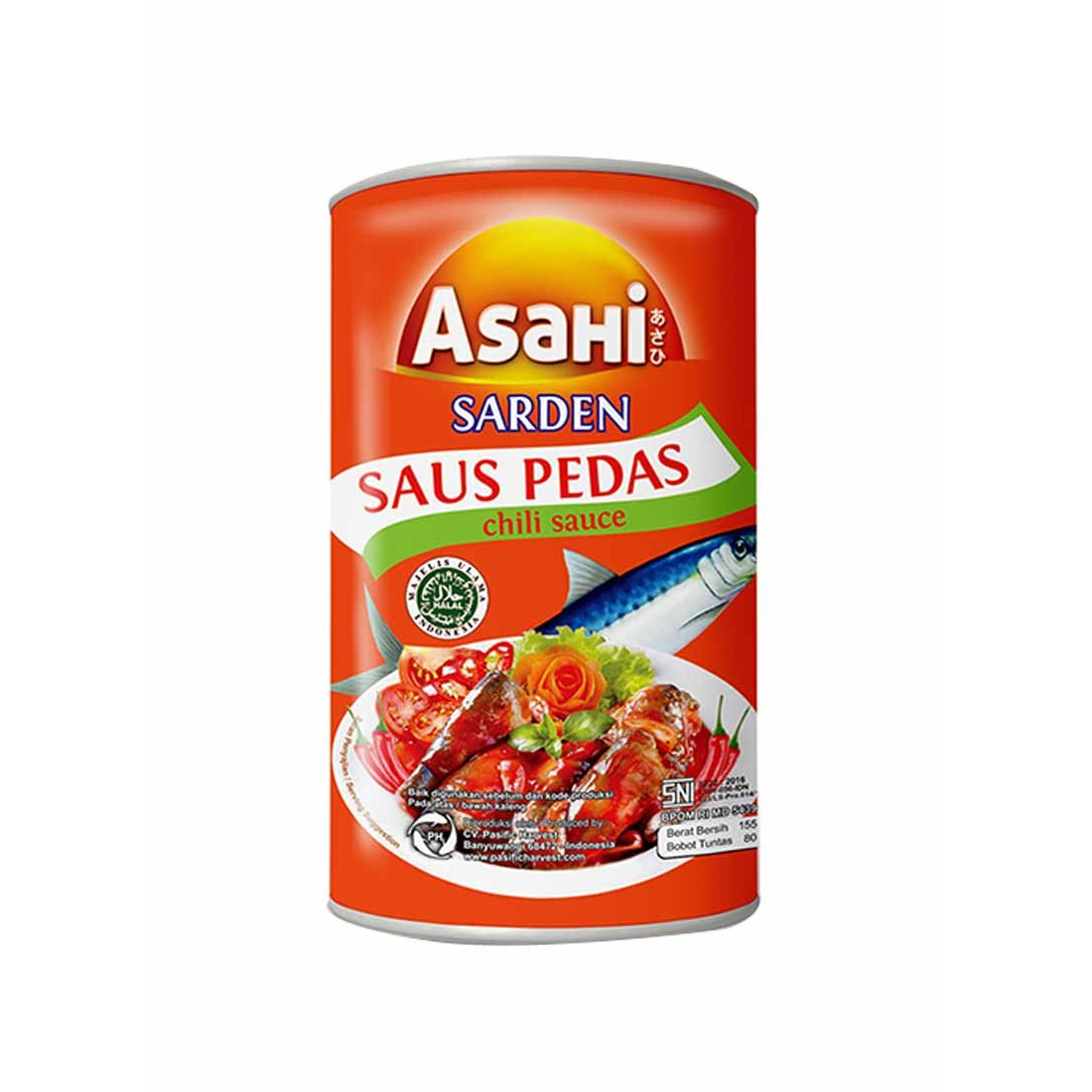 Asahi 155G Sardines Saus Pedas