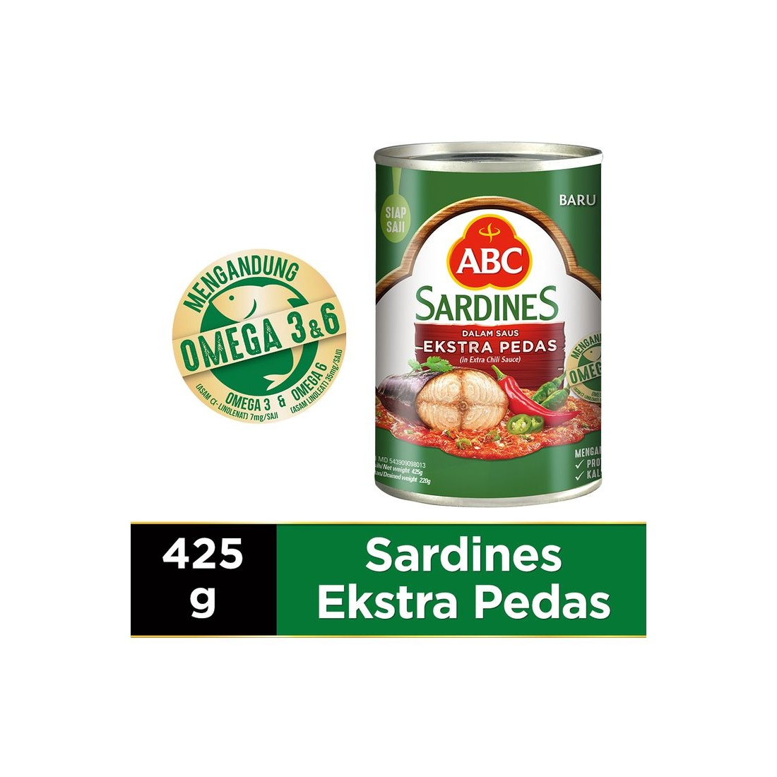 Abc 425G Sardines Extra Pedas