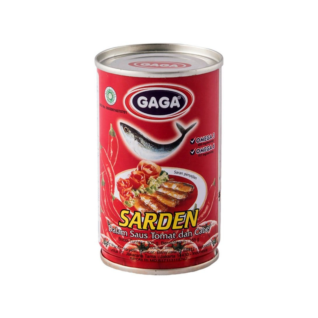 Gaga 155G Sardines Tomat & Chilli